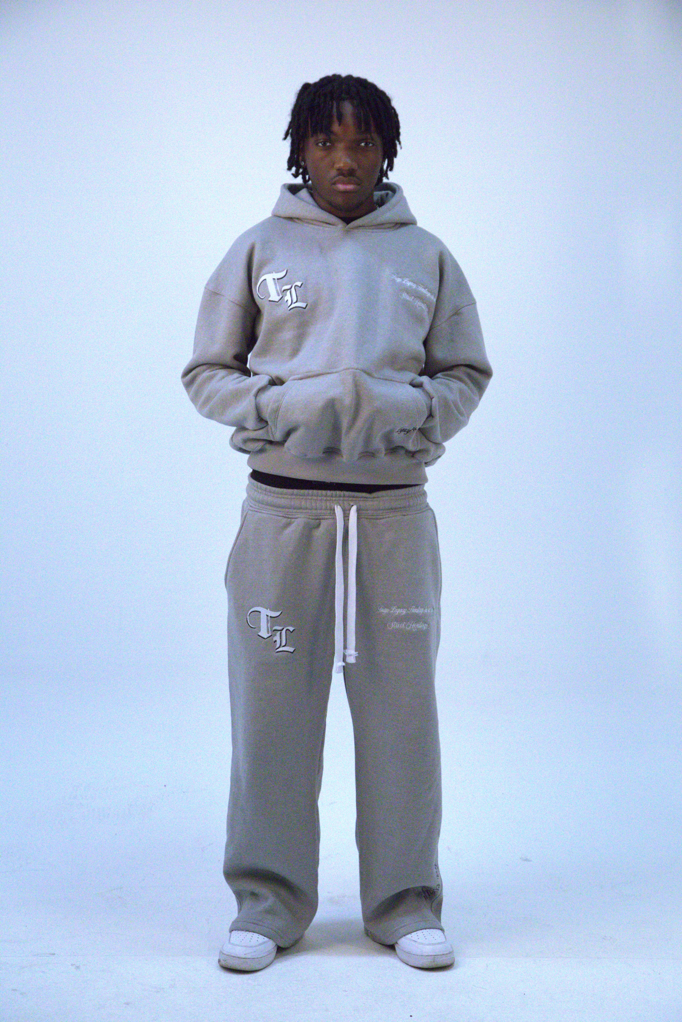 "TL" Heavyweight Grey Jogger